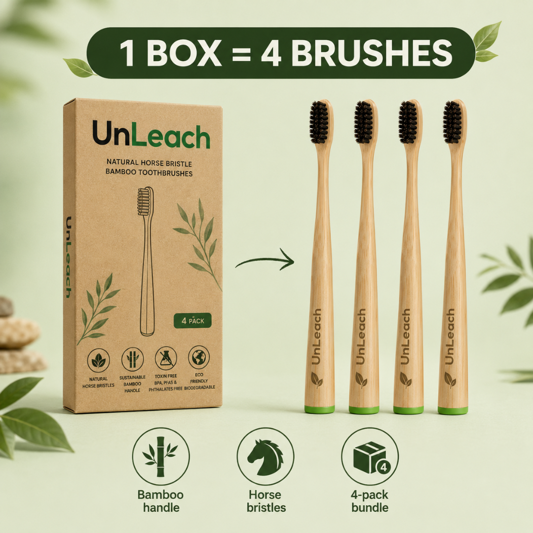 Horse Bristle & Bamboo Toothbrush (100% Plastic Free)
